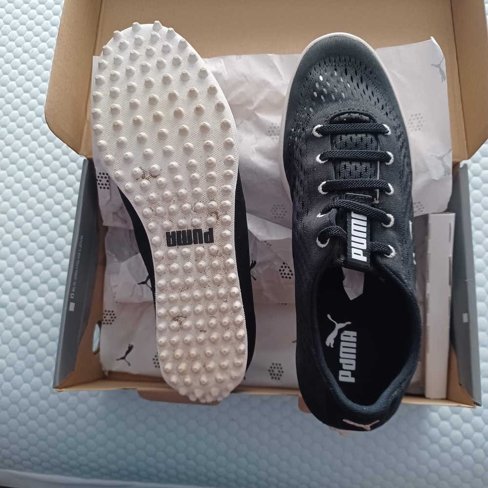 Puma Black and White Turf Spiked Training Shoes